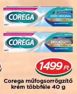 Real Corega műfogsorrögzítő krém ajánlat