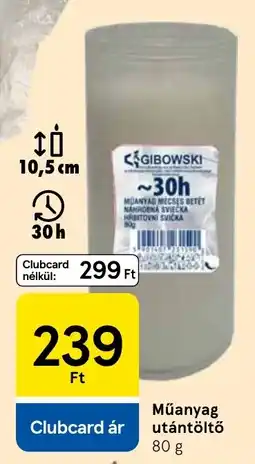 Tesco Gibowski műanyag utántöltő ajánlat