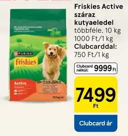 Tesco Friskies active száraz kutyaeledel ajánlat