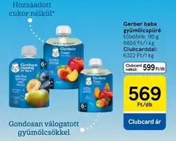 Tesco Gerber baba gyümölcspré ajánlat