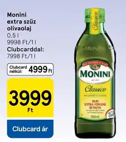 Tesco Monini extra szúz olívaolaj ajánlat