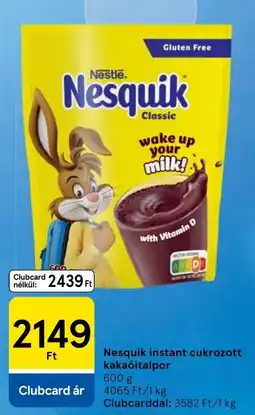Tesco Nesquik instant cukrozott kakaóitalpor ajánlat