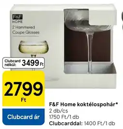 Tesco F&F Home koktélopsohár ajánlat