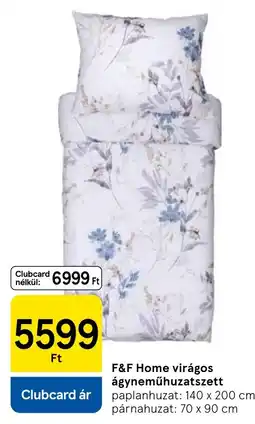 Tesco F&F Home virágos ágyneműhuzatszett ajánlat