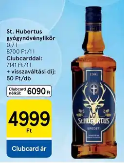Tesco St. Hubertus gyógy növénylikör ajánlat