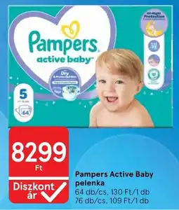 Tesco Pampers active baby pelenka ajánlat