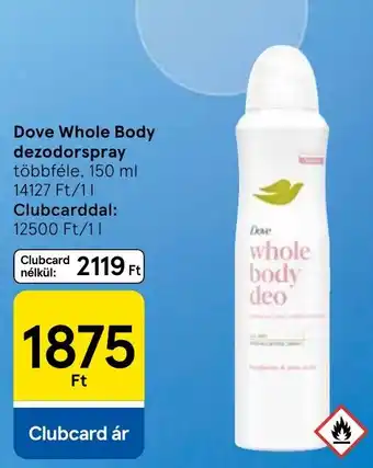 Tesco Dove whole body deo ajánlat