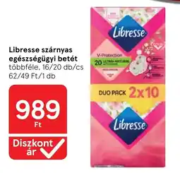 Tesco Libresse szárnyas egészségügyi betét ajánlat