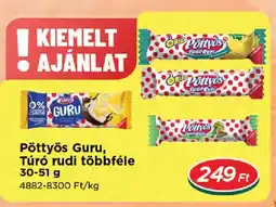Real Pöttyös Guru Túró rudi többféle ajánlat