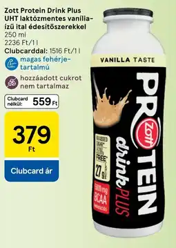Tesco Zott protein drink plus ajánlat