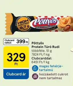 Tesco Pöttys Protein Túró Rudi ajánlat