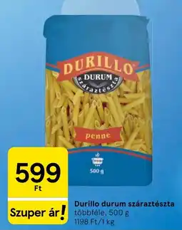 Tesco Durillo durum száraztészta ajánlat