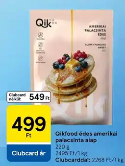 Tesco Qikfood édes amerikai palacsinta alap ajánlat