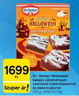 Tesco Dr.Oetker halloween kakaós sütéménypor ajánlat