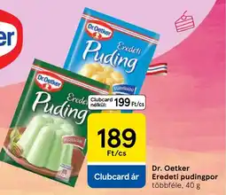 Tesco Dr. Oetker eredeti pudingspor ajánlat