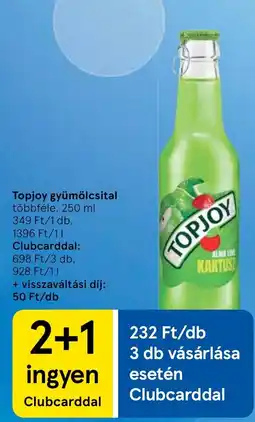 Tesco Topjoy gyümölcsital ajánlat