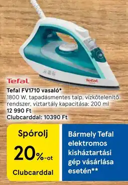 Tesco Tefal vasaló ajánlat