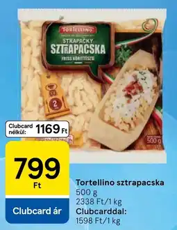 Tesco Tortellino sztrapacska ajánlat