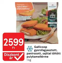 Tesco Gallicoop panírozott pulykamellérmé ajánlat