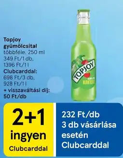 Tesco Topjoy gyümölcsital ajánlat