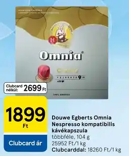 Tesco Douwe Egberts Omnia ajánlat
