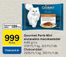 Tesco Gourmet Perle Mini alutasakos macskaeledel ajánlat
