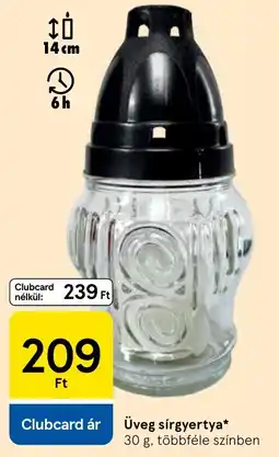 Tesco Üveg sírgyertya ajánlat