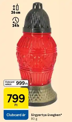 Tesco Sírgyertya üvegben ajánlat