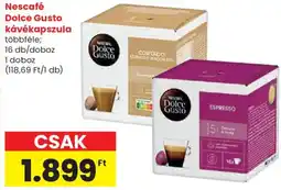 Spar Nescafé Dolce Gusto kávékapszula ajánlat