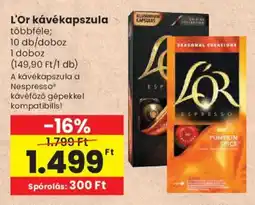 Spar L'Or kávékapszula ajánlat