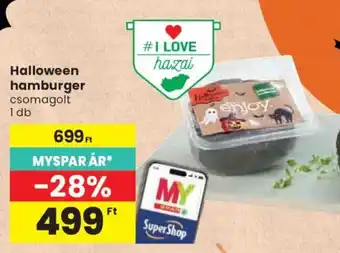 Halloween hamburger