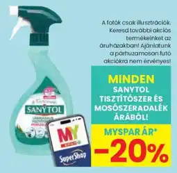 Spar Sanytol tisztítószer és mosószeradalék ajánlat