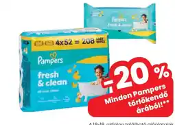 Spar Pampers törölőkendő ajánlat