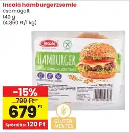 Spar Incola hamburgerzsemle ajánlat