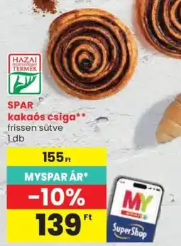 Spar spar kakaós csiga ajánlat