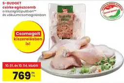 Spar S-Budget csirke egészcomb ajánlat