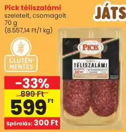 Spar Pick téliszalámi ajánlat