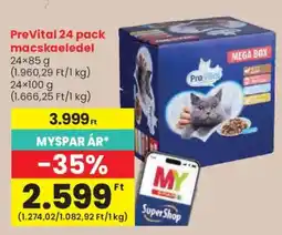 Spar PreVital macskaeledel ajánlat