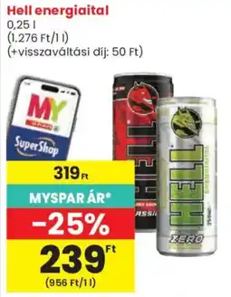 Spar hell energiailtal ajánlat