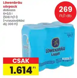 Spar Löwenbräu lager sorpack ajánlat