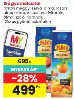 Spar Sio gyümölcsital ajánlat