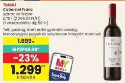 Spar Teleki cabernet franc ajánlat