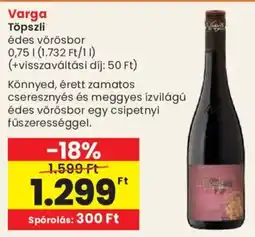 Spar Varga töpszli ajánlat