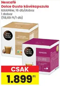 Spar Market Nescafé Dolce Gusto kávékapszula ajánlat