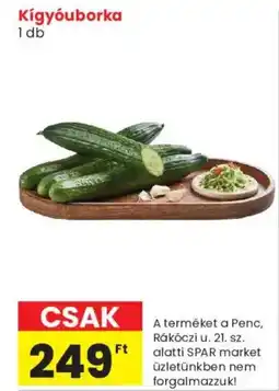 Spar Market Kígyúborka ajánlat
