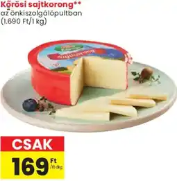 Spar Körösi sajtkorong ajánlat