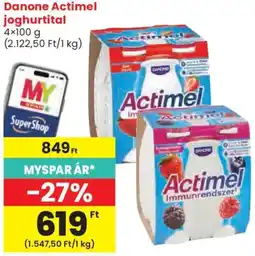 Spar Danone Actimel joghurtital ajánlat
