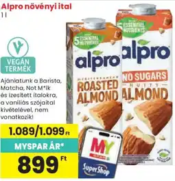 Spar Alpro növényi ital ajánlat