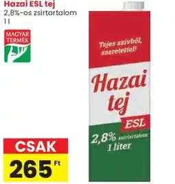 Spar Hazai tej ajánlat