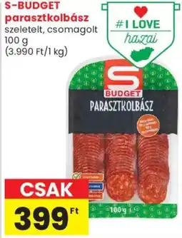 Spar Market S budget parasztkolbász ajánlat